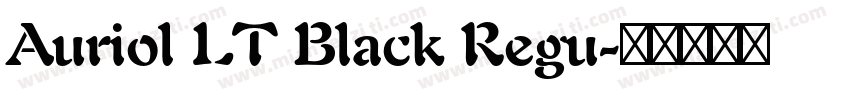 Auriol LT Black Regu字体转换
